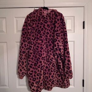 Simply Southern Pink Leopard Print Robe